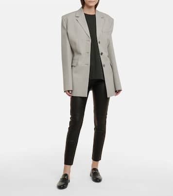 Mid-rise skinny leather pants | 3x1 N.Y.C.