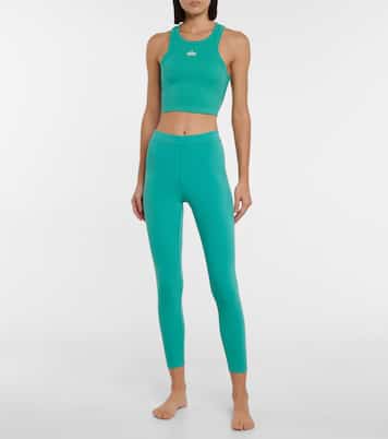 Blissful high-waisted ribbed leggings | Alo Yoga