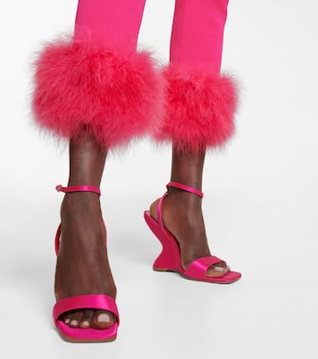 Satin wedge sandals | Magda Butrym
