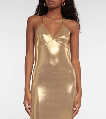 Robe longue lamée | Norma Kamali
