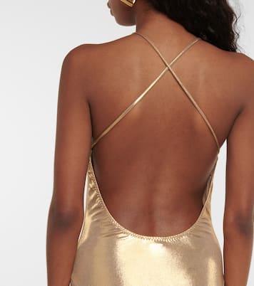 Robe longue lamée | Norma Kamali