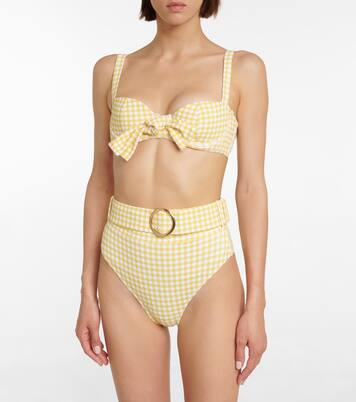 Clara checked bikini top | Alexandra Miro