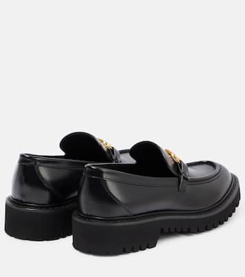 VLogo leather loafers | Valentino Garavani