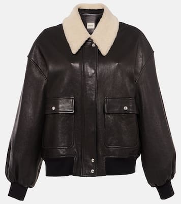 Lederjacke Shellar mit Shearling | Khaite