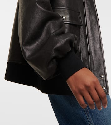 Lederjacke Shellar mit Shearling | Khaite