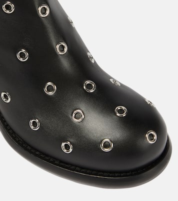 Bottines en cuir à ornements | Alaïa