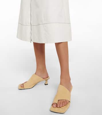 Sandalen aus Veloursleder | Proenza Schouler
