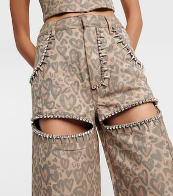 Pantalones anchos adornados | Area