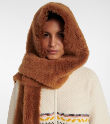 Sciarpa in shearling con cappuccio | Loro Piana