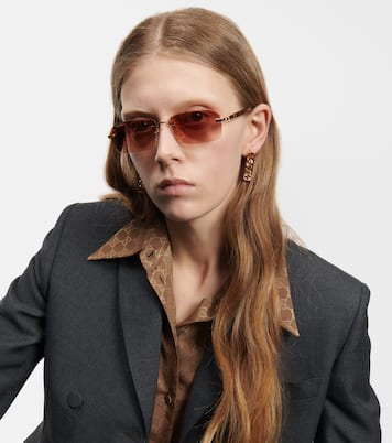 Gafas de sol rectangulares con GG  | Gucci