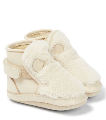 Baby Schuhe Richy aus Leder und Faux Shearling | Donsje
