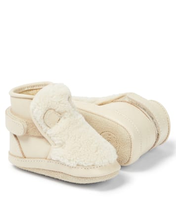 Baby Schuhe Richy aus Leder und Faux Shearling | Donsje