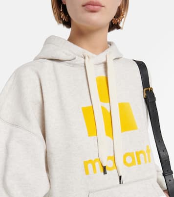 Sweat-shirt à capuche Mansel en coton mélangé à logo | Marant Etoile