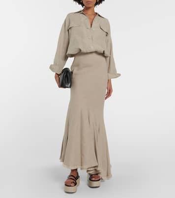 Sandali Biarritz in pelle con platform | Max Mara