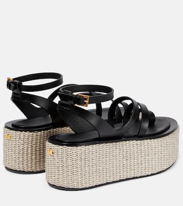 Sandali Biarritz in pelle con platform | Max Mara