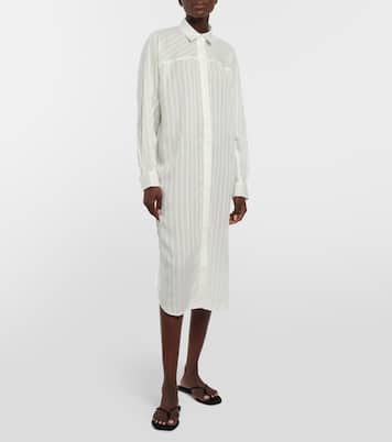Hemdblusenkleid aus Jacquard | Toteme
