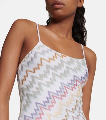 Costume intero in maglia lamé a zig-zag | Missoni Mare