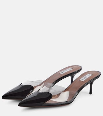 Mules Le Cœur in pelle e PU | Alaïa