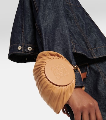 Bracelet pleated leather shoulder bag | Loewe