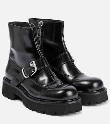 Botines de piel con hebilla | MM6 Maison Margiela