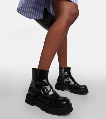 Botines de piel con hebilla | MM6 Maison Margiela