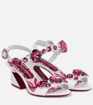 Verzierte Sandalen aus Leder | Dolce&Gabbana