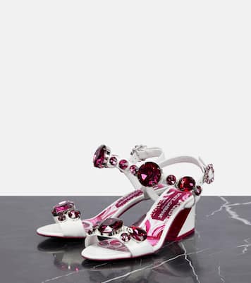 Verzierte Sandalen aus Leder | Dolce&Gabbana
