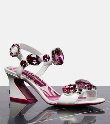 Verzierte Sandalen aus Leder | Dolce&Gabbana