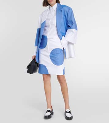 Minigonna in cotone a pois | Thom Browne