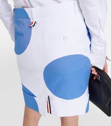 Minigonna in cotone a pois | Thom Browne