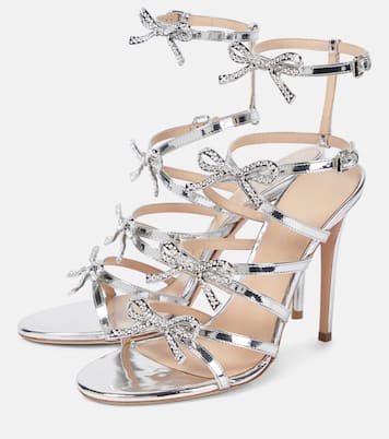 Sandali Silver Love Bow in pelle | Giambattista Valli