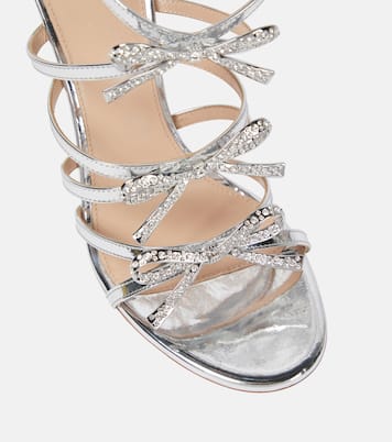 Sandali Silver Love Bow in pelle | Giambattista Valli