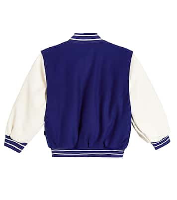 Hani embroidered wool-blend varsity jacket | Molo