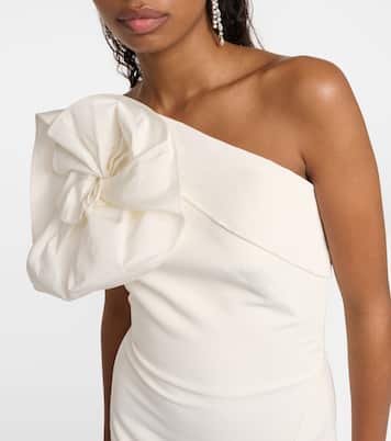 Bridal Briannie crêpe and faille gown | Safiyaa