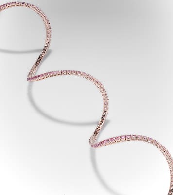Collier en or rose 14 ct et saphirs roses | Roxanne First