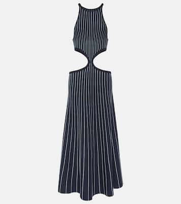 Tam striped cutout wool and silk maxi dress | Gabriela Hearst