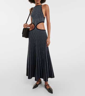 Tam striped cutout wool and silk maxi dress | Gabriela Hearst