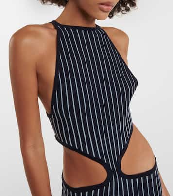 Tam striped cutout wool and silk maxi dress | Gabriela Hearst
