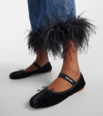 Ballerine in velluto | Miu Miu
