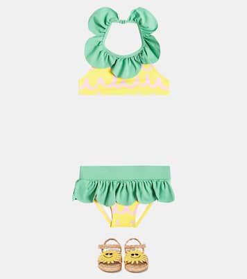 Bikini fruncido estampado | Stella McCartney Kids