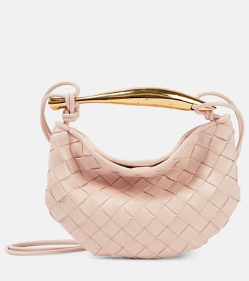 Sardine Intrecciato Baby leather crossbody bag | Bottega Veneta
