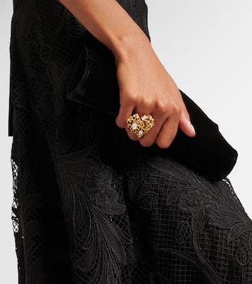 Bague Coral Heart à ornements | Oscar de la Renta