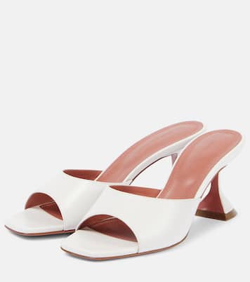 Mules Lupita 70 in pelle | Amina Muaddi