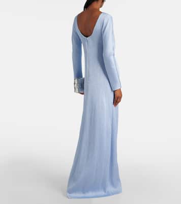 Uriela plissé satin gown | Emilia Wickstead