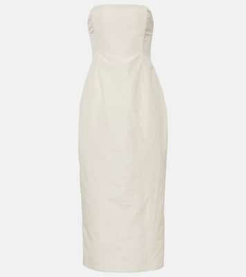 Robe midi bustier en soie | Magda Butrym