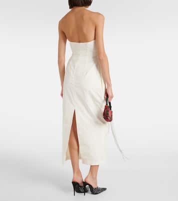 Robe midi bustier en soie | Magda Butrym