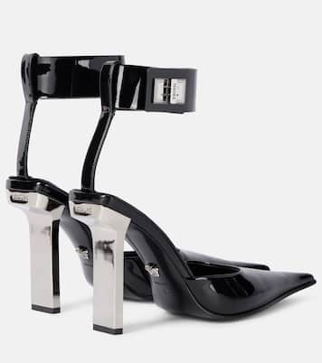 Escarpins slingback en cuir verni | Versace