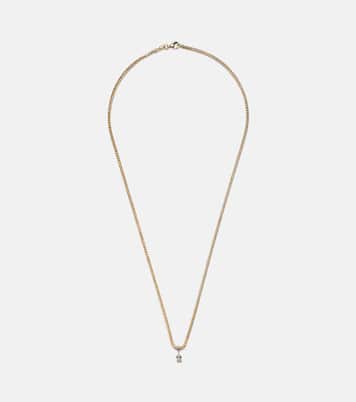 Collana Franco in oro 18kt con diamanti | Anita Ko