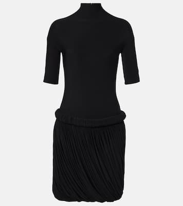 Abito midi in jersey drappeggiato | Alaïa