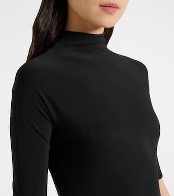 Abito midi in jersey drappeggiato | Alaïa